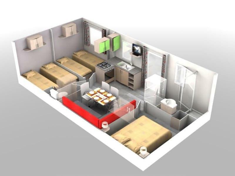 Mobilhome Climatise 3 Chambres Vic la Gardiole Bagian luar foto